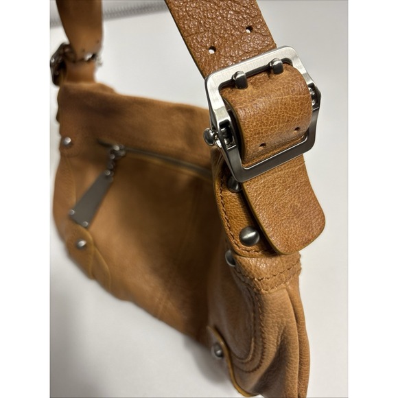 Via Sipiga 100% GOAT Leather‎ Caramel Shoulder Bag